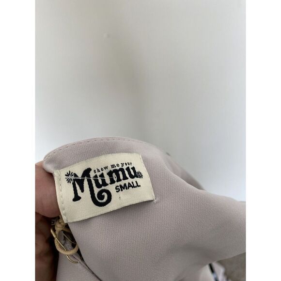 SHOW ME YOUR MUMU Womens Morgan Gown Sz S Sleeveless Wedding Formal Lavender - Picture 5 of 12